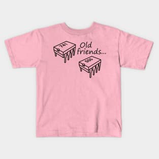 741 Op-Amp and 555 Timer Chips - Old Friends Kids T-Shirt